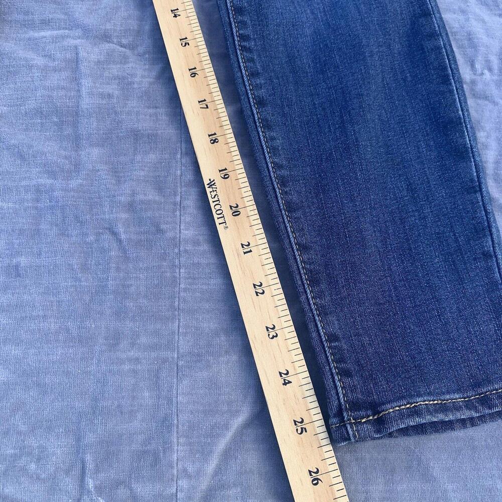Levi Strauss Mens Signature Dark Wash Blue Jeans High Rise Skinny 32x28 READ​ - Picture 9 of 11